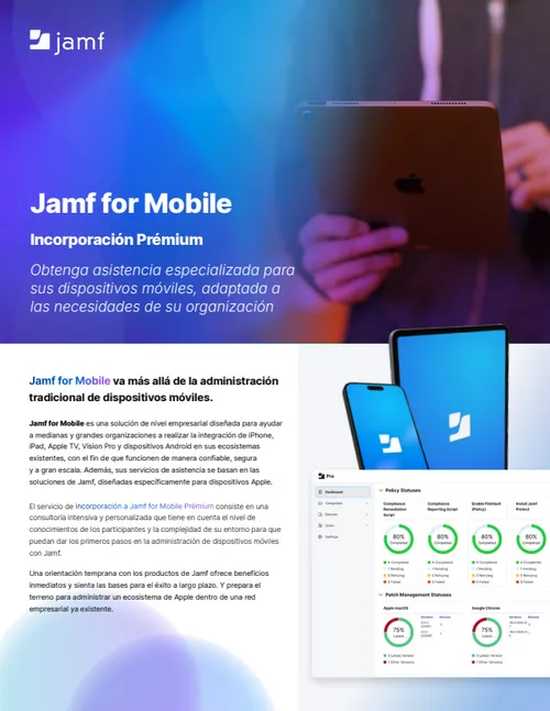 Servicios profesionales de Jamf for Mobile - Administre, proteja y ...