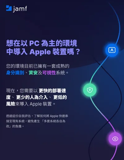 您正在規劃將 Apple 裝置導入以 PC 為主的環境嗎?