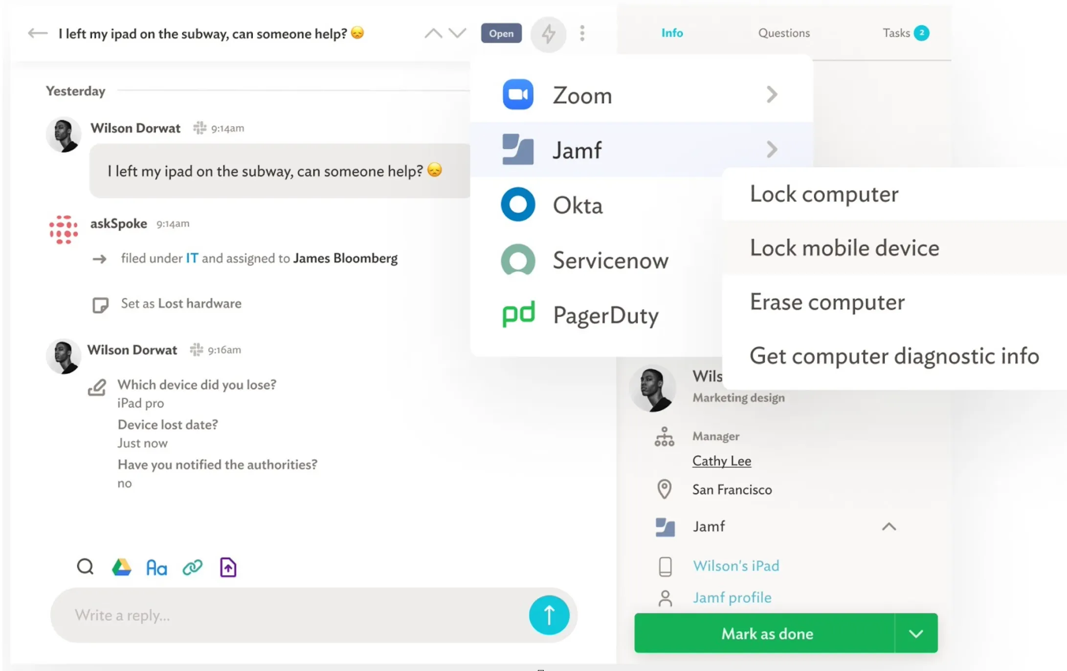 atSpoke Mobile Device Management (MDM) Integration Jamf