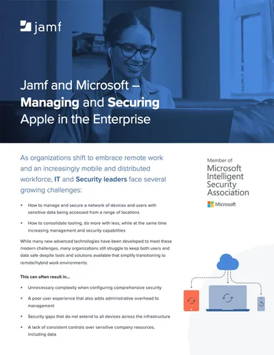 Apple Enterprise Management with Jamf and Microsoft