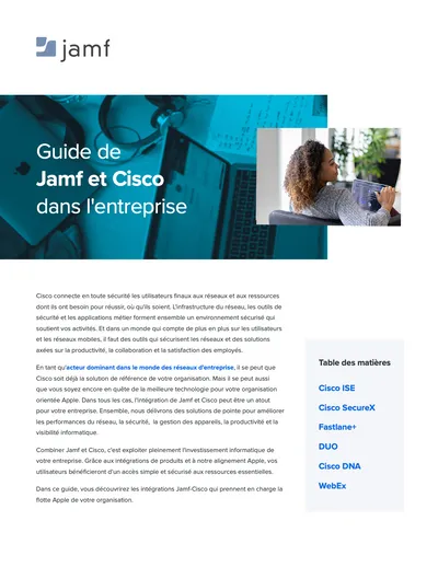 Guide de Jamf et de Cisco en entreprise | Jamf