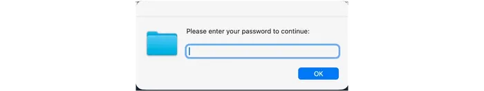 Infostealer prompting the user for their password