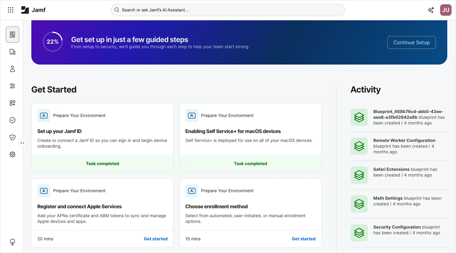 Image showing getting started in a few guided steps.