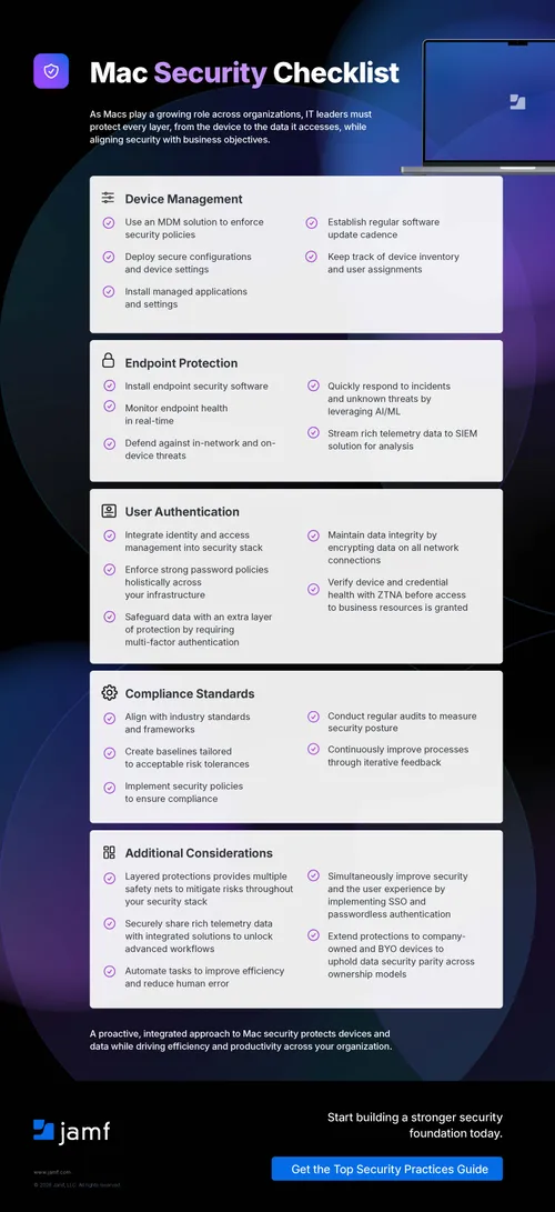 Mac Security Checklist: Device Management, Endpoint Protection ...