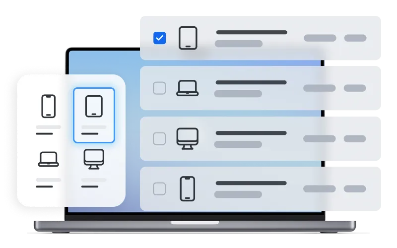 Image showing a mac with floating components displaying marketplace.