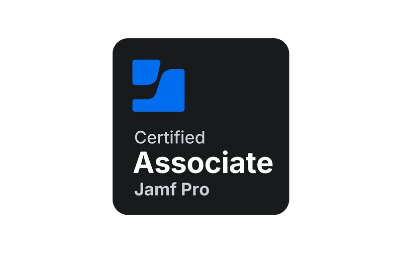Credly badge: certified associate Jamf Pro