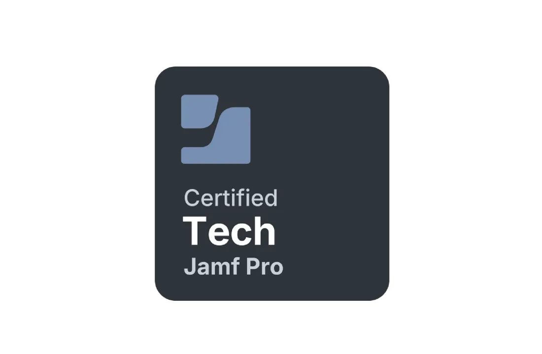 Certified Tech Jamf Pro badge.