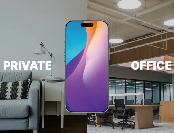 Image of an iPhone that can be used for personal use and for the office.