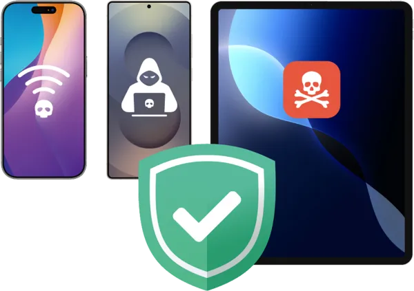 Image showing devices being protected by Mobile Threat Defense.