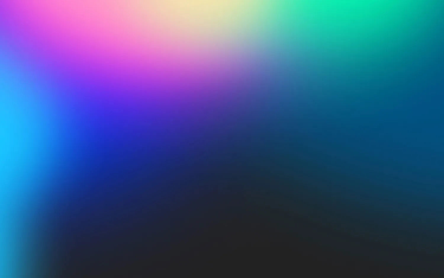 Blue, pink, green and yellow gradient