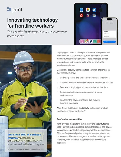 Innovating technology for Frontline workers with Jamf