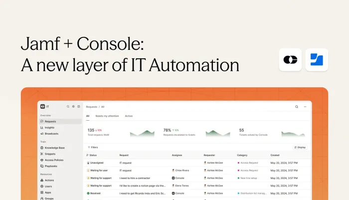 Screenshot of Console interface