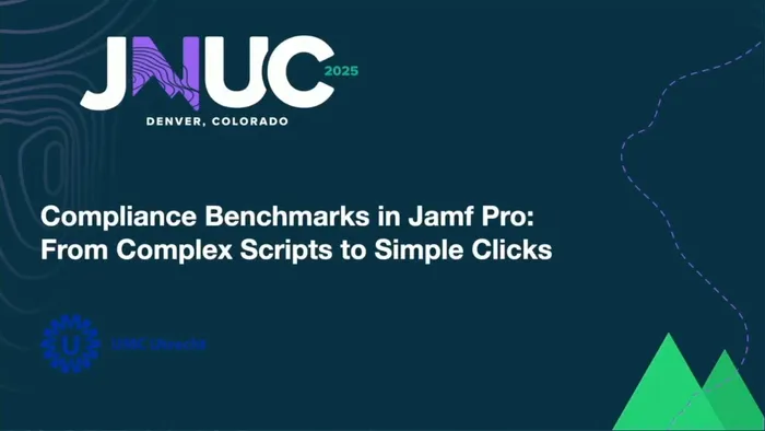 Compliance benchmarks in Jamf Pro: from complex scripts to simple clicks