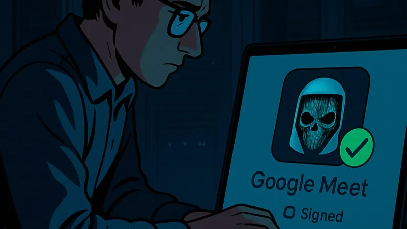 End user using a laptop with an infostealer installed