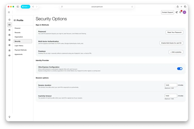 UI screen illustrating the steps above to get started in setting up passkeys