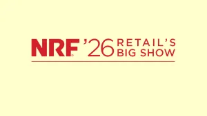 NRF Logo on cream background.