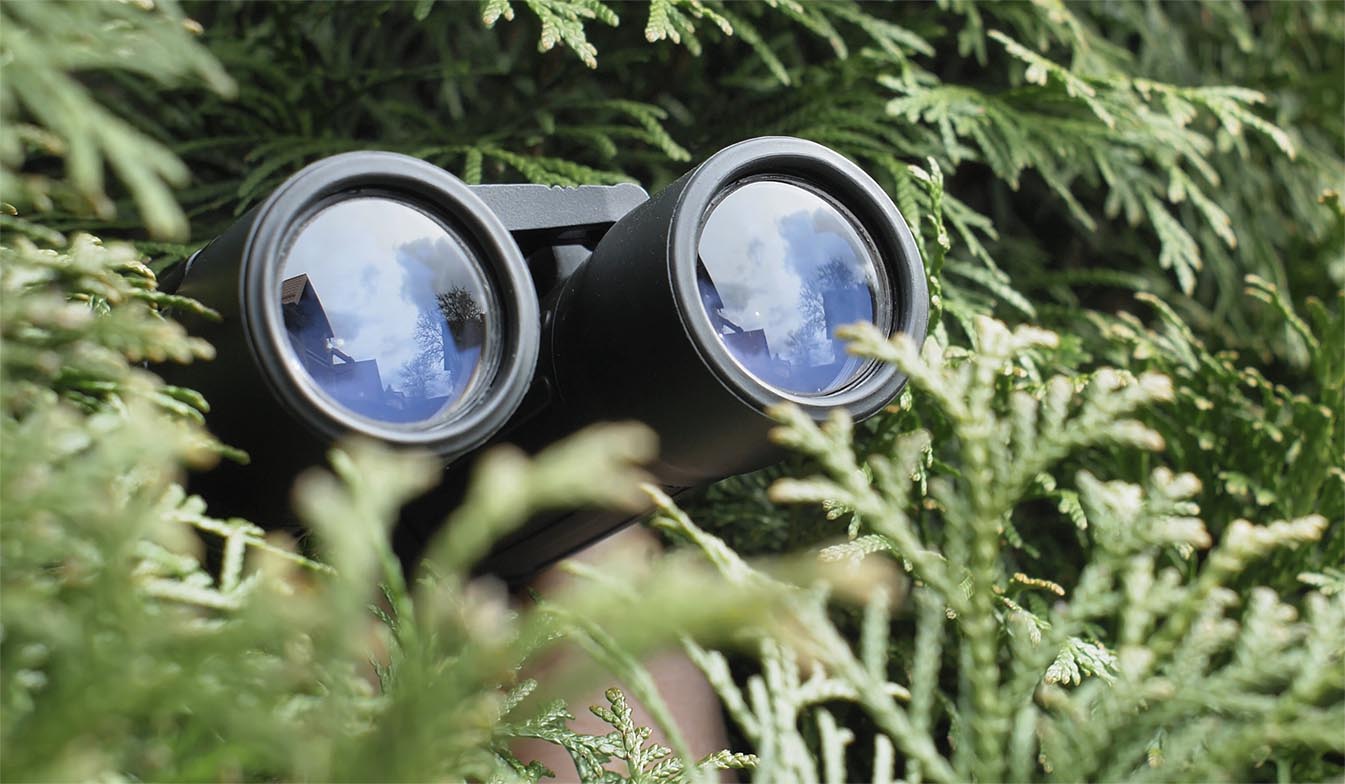 Spying on users from the bushes with binoculars