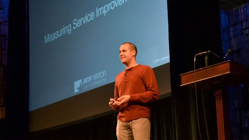 Steven Hurtado described his strategy of integrating the Casper Suite with the existing IT Service Management catalog - JAMF Nation User Conference 2013