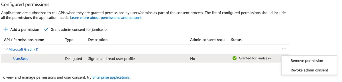 Jamf Connect add permission screen