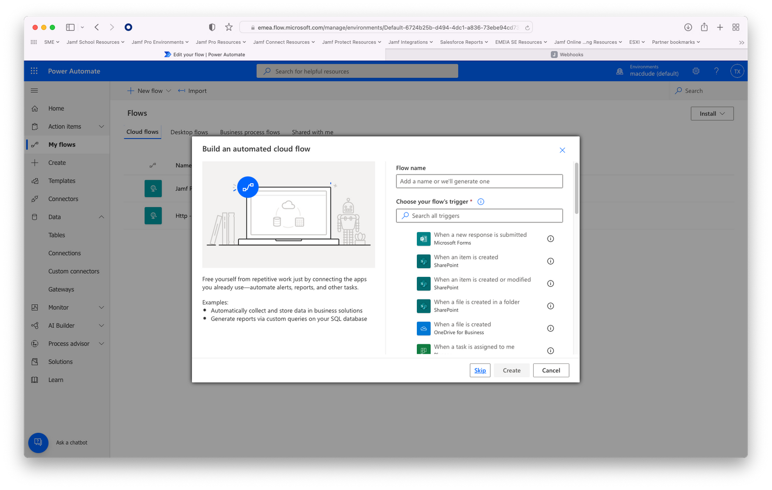 Jamf Pro Webhooks and PowerAutomate workflow for Microsoft Teams ...