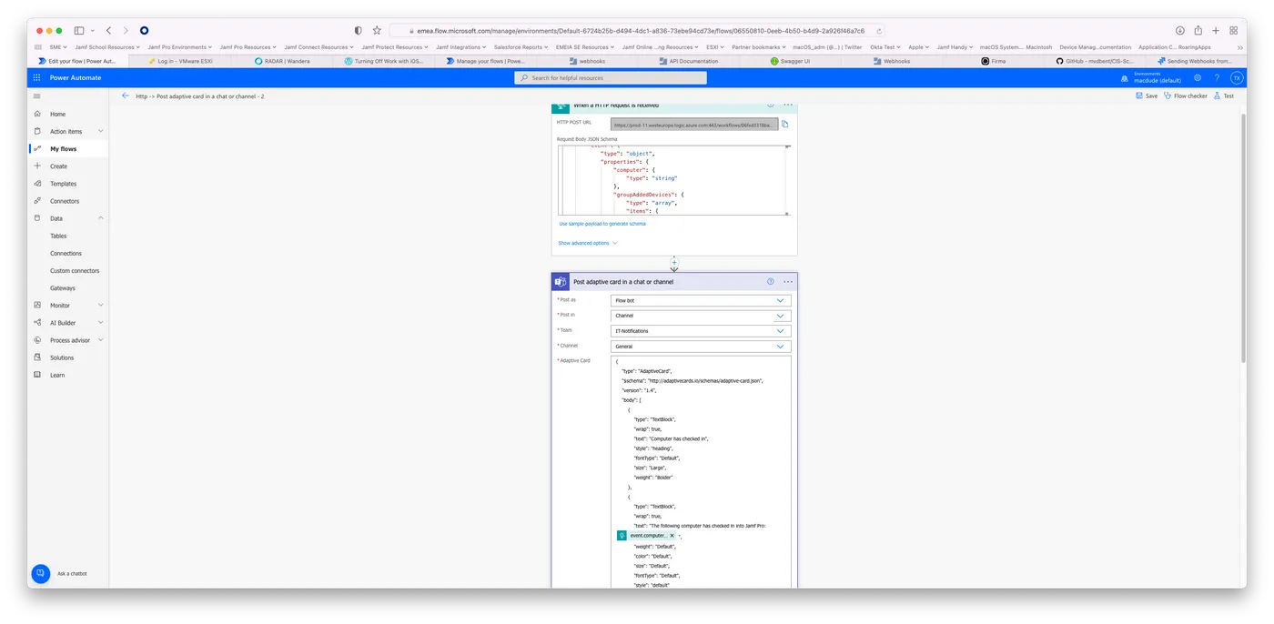 Workflow to create flow next step.