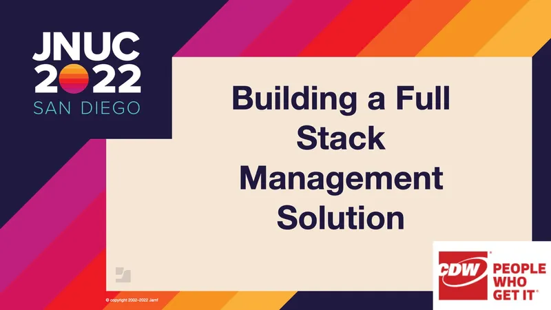 Building a full stack management solution