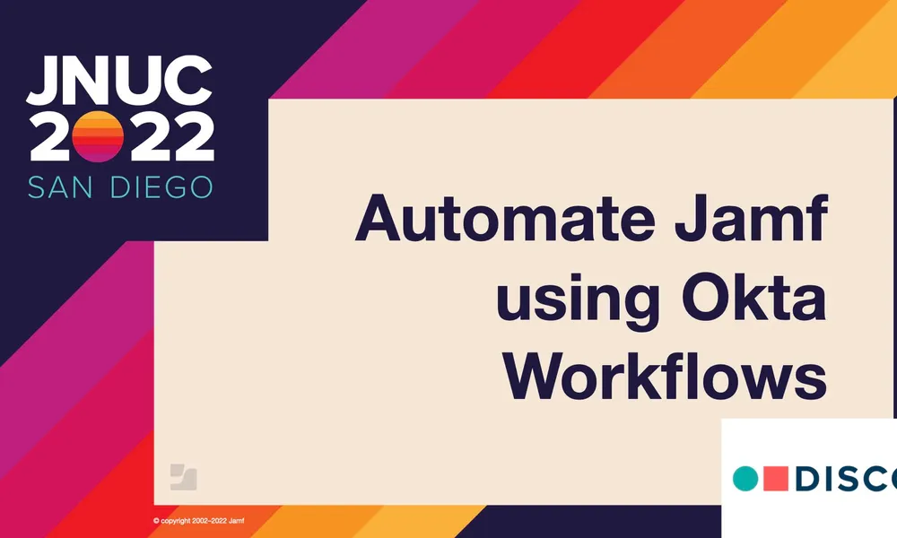 Jamf and Okta identity workflows