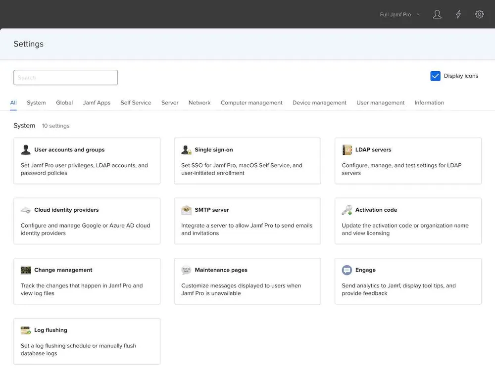 Jamf Pro 10.42 Release continued newest Apple OS support, App