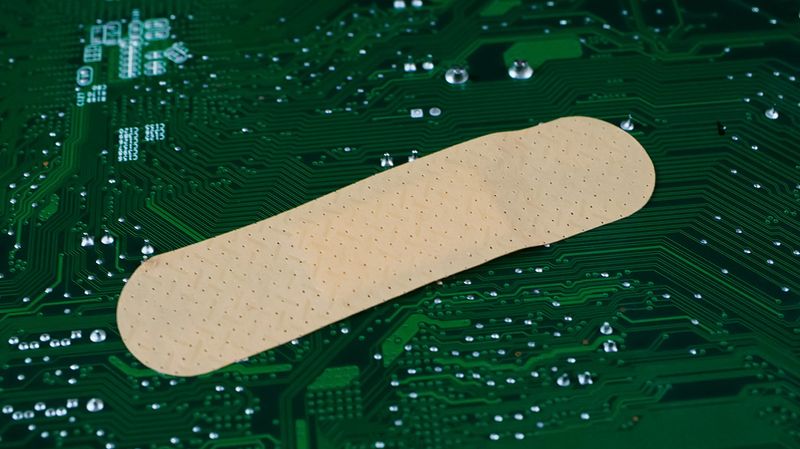 A band-aid on a motherboard. Jamf Pro can patch more titles than ever.