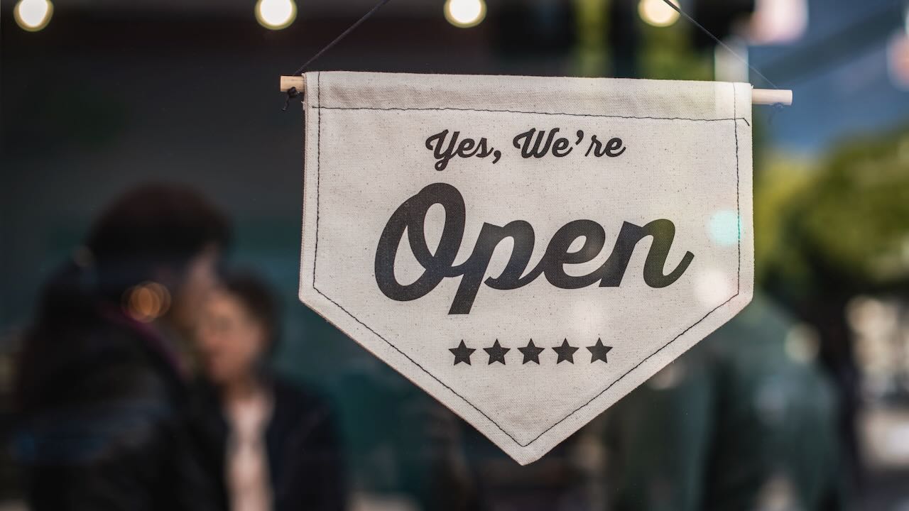 Open sign for small business using Jamf Now
