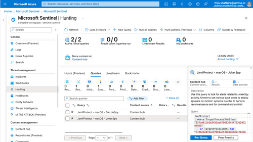 Jamf Protect Integrates With Microsoft Sentinel