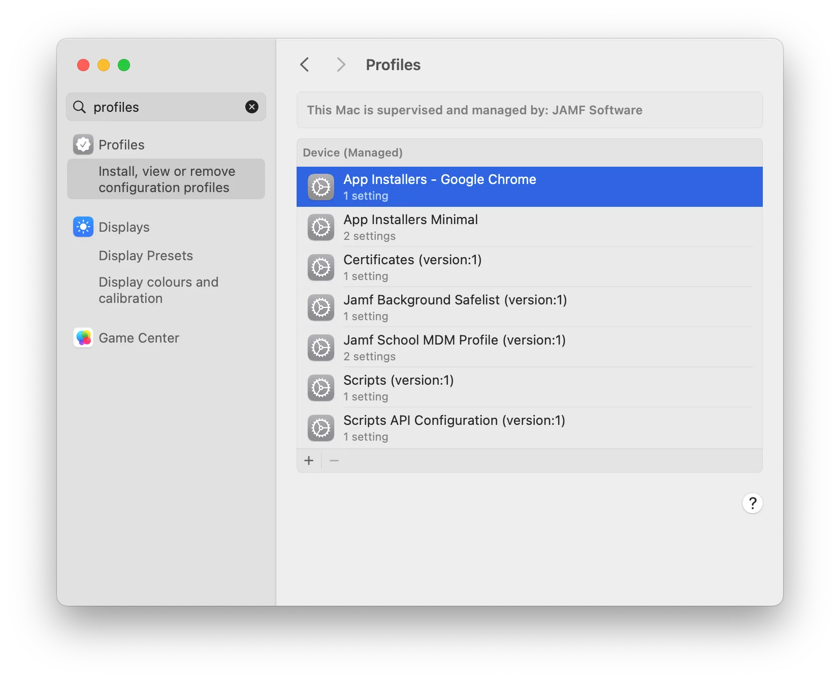 App Installers for Jamf School