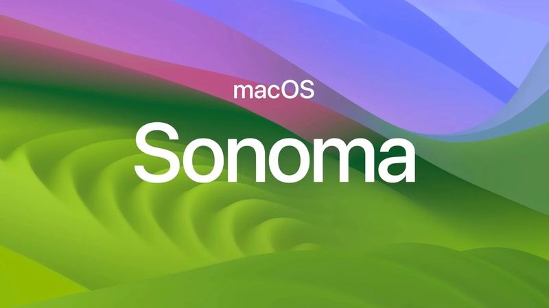 macOS Sonoma graphic.
