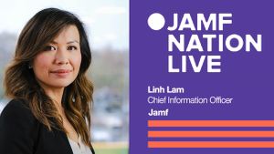 Jamf CIO Linh Lam speaks at Jamf Nation Live