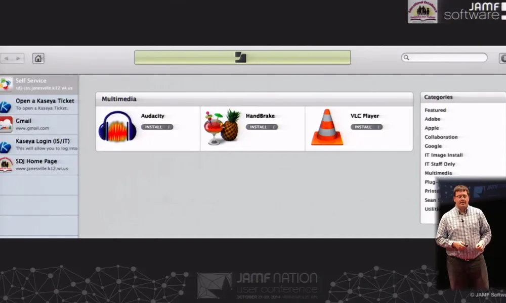 Self Service — Support and Deployment Automation JAMF