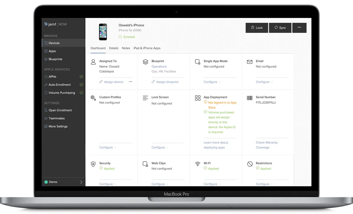 Jamf Now MDM for Small Business Apple SMB