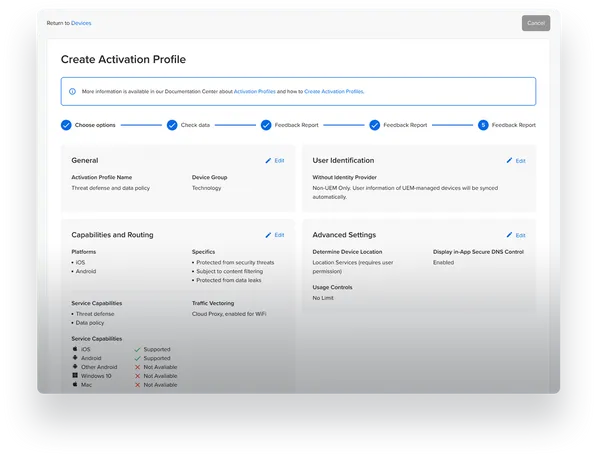 Screenshot of a Jamf School activation page.