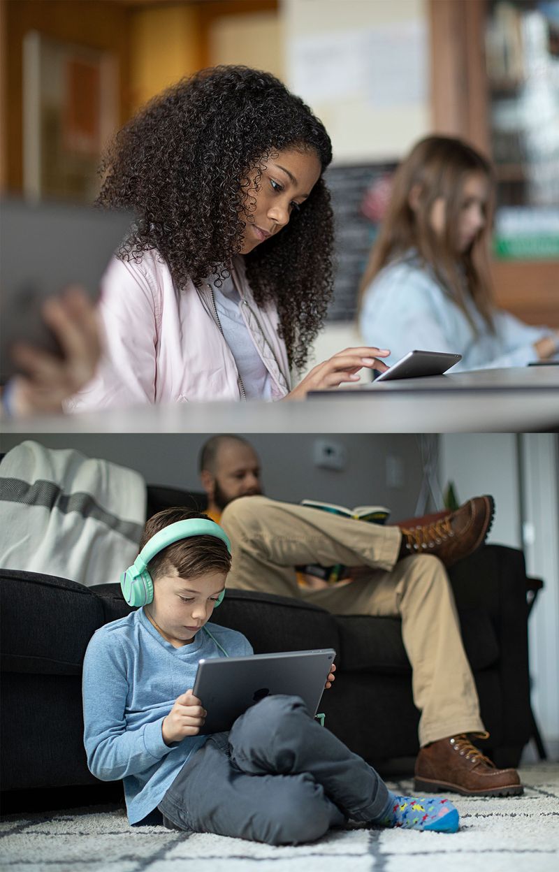 Children learn at school and at home safely with Jamf Safe Internet.