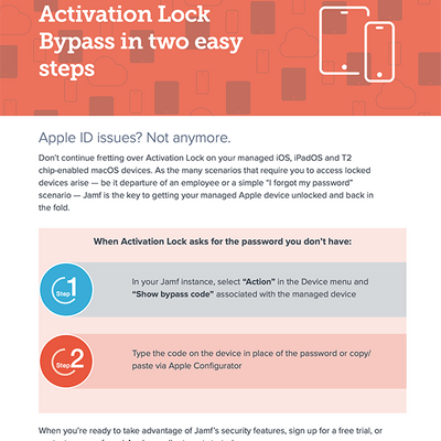 Activation lock store bypass