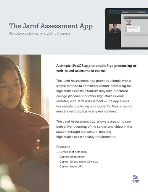 Remote proctoring Jamf Assessment App Jamf