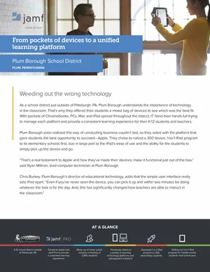 K12 school district utilizing iPad and Jamf.