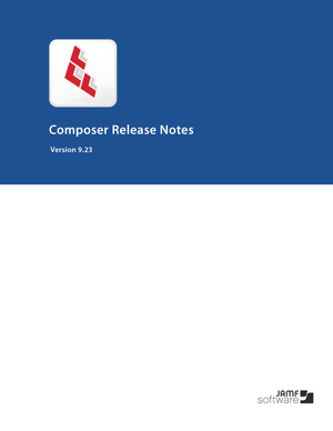 Composer Release Notes Version 9.23