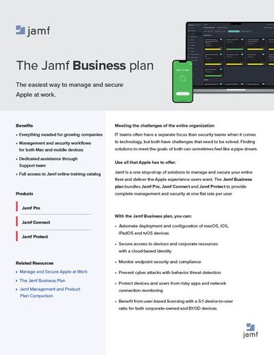 jamf pro business plan