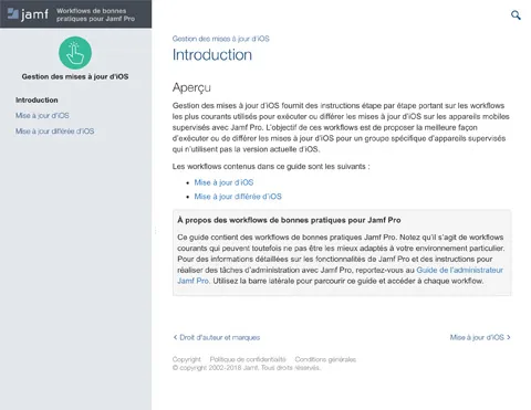 Workflows de bonnes pratiques pour Jamf Pro: Gestion des mises à jour d ...