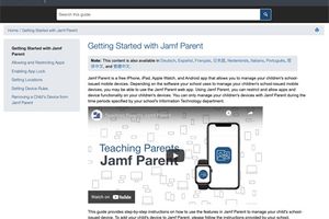 Jamf Parent Guide for Parents