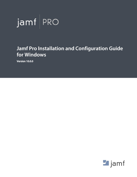 jamf pro for windows