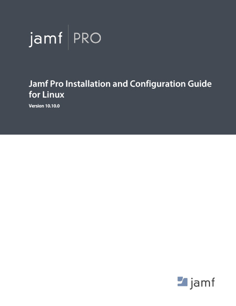 jamf pro install
